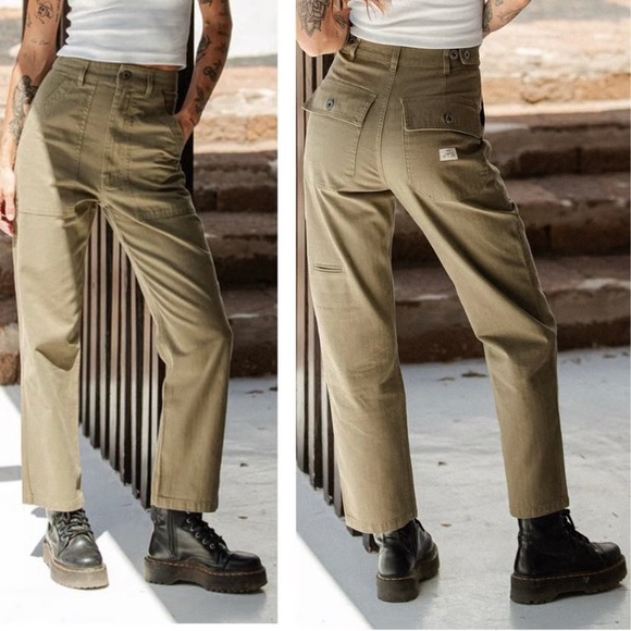 P&Co 304 Service Fatigue Pants Olive - Picture 2 of 8